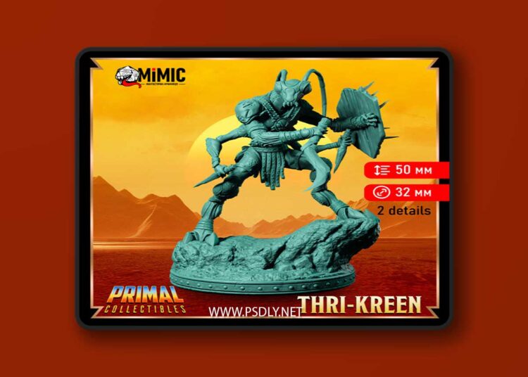 Thri-Kreen 02 – 3D Print Model 1 Thri Kreen 02 – 3D Print Model