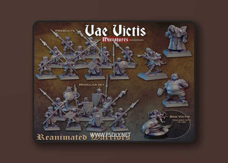 Vae Victis Miniatures – Reanimated Warriors Vol.2 – 3D Print Model 1 Vae Victis Miniatures – Reanimated Warriors Vol.2 – 3D Print Model