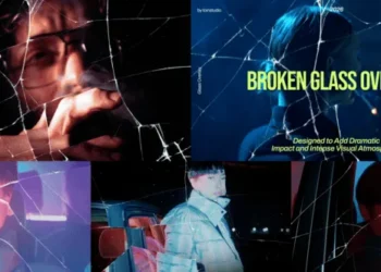 Videohive Broken Glass Overlay After Effect 62115286