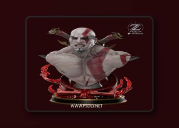 Zenith Studios – Kratos Bust – 3D Print Model STL